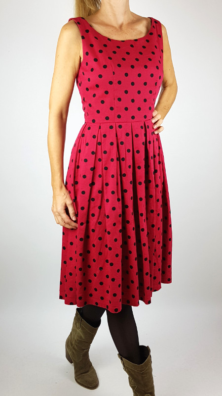 Vintage Sale jurk van Lindy bop in polkadot-print | 2ehands | Kekke Jurkjes