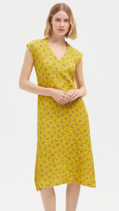 nice-things-jurk-crinkle-blanket-flower-yellow